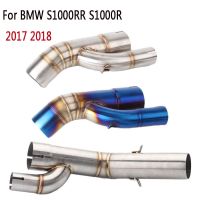 ◇✘ Free shipping For BMW S1000RR S1000R 2017 2018 Motorcycle Exhaust Muffler Mid Pipe Link steel 304 Adapter Connection Accessories