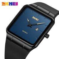 SKMEI  Business Men Luxury Watches PU Strap Quartz Wrsitwatches Male Auto Date Clock with Luminous Hands Reloj Hombre