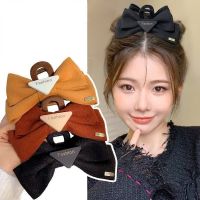 【CW】 2023 Fashion layer Bow Hairpin Big Headdress Female Back Hair Clip Top