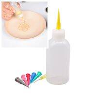 【CW】㍿  50ml Squeeze Clay Bottle Multi-needle Texture Effect Decoration Pottery Painting