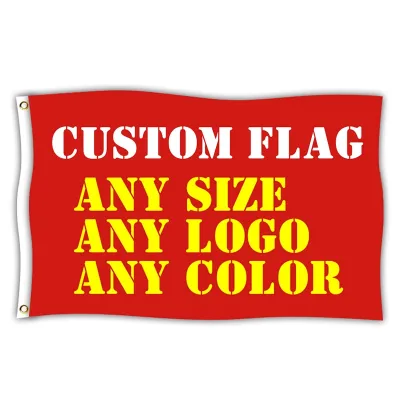 Cờ tùy chỉnh và biểu ngữ bay Treo bất kỳ kích thước Logo nào Thiết kế miễn phí Quảng cáo Polyester Trang trí in tùy chỉnh Khuyến mãi