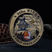 【CC】❉  Gold Plated States Air Force Core Values Coin Hollow Out Commemorative