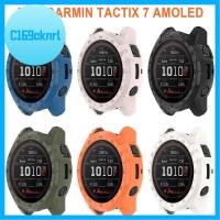 ฝาครอบเคสป้องกันกรอบ C169CKNRL แบบมีขอบเคส TPU ปกป้องหน้าจอสำหรับ Garmin Tactix 7 AMOLED สมาร์ทวอท์ช