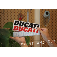 สติ๊กเกอร์ ลาย DUCATI มีสีมากกว่าในรูป หลายขนาดให้เลือก สติ๊กเกอร์งานไดคัท สติ๊กเกอร์ติดไดทุกที่ ติดรถ ติดฝาถังน้ำมัน ไดคัทตามแบบ