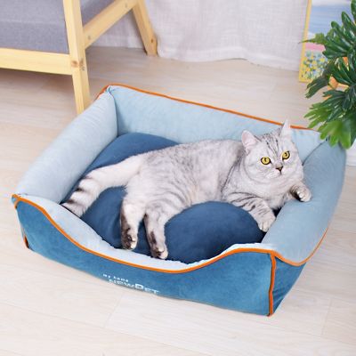[COD] litter removable and washable pet bed square cushion universal dog nest factory direct one drop shipping