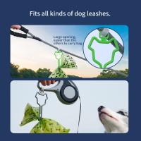 เครื่องจ่ายถุงขยะสำหรับสุนัข Waste Carrier อุปกรณ์จ่ายสัตว์เลี้ยง Dog Leash Dispenser เครื่องมือทำความสะอาด Poop Bag Holder Hands Free