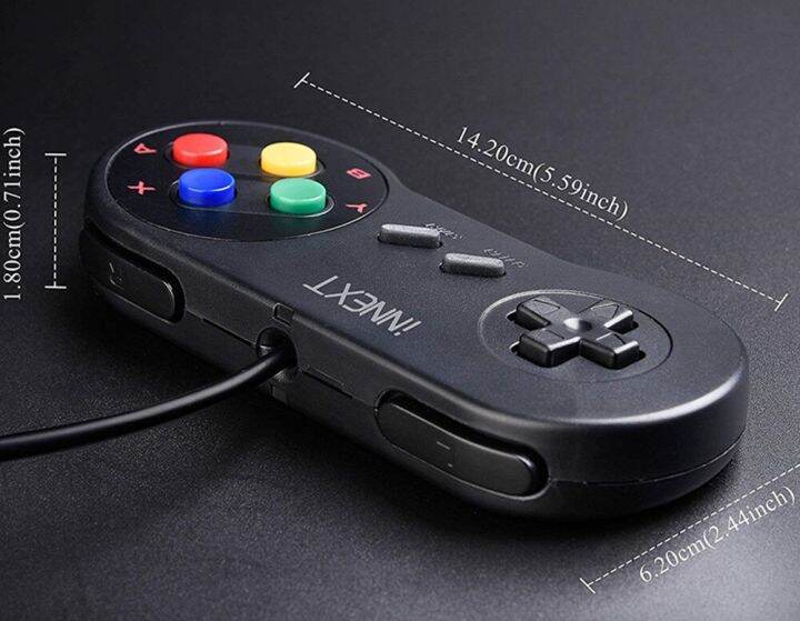 2ชิ้น-ล็อตเกมแพดตัวควบคุม-usb-จอยควบคุมเกมสุดๆ-snes-usb-จอยสติ๊กเกมโทรศัพท์และแท็บเล็ตเกมแพดคลาสสิกสำหรับพีซีเกม-mac