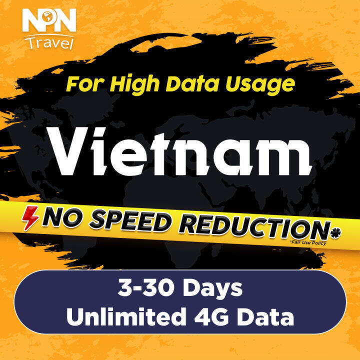 Vietnam SIM Card 330 Days Daily 250MB/600MB Unlimited 4G Data High