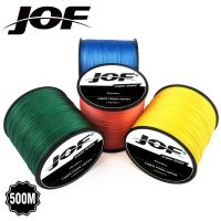 JOF เอ็นตกปลาถักทะเลน้ำเค็มตกปลา8เส้น500เมตร100% PE Trenzado Pesca 22-88LB