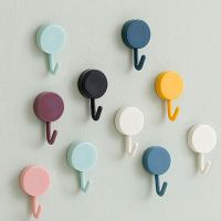 1/5PCS Wall Hooks Adhesive Holder Drilling Coat Door Hanger Accessories