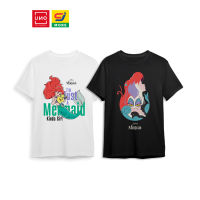 UNO เสื้อยืด คอกลม Disney Mermaid