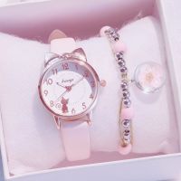 2021 Fashion Childrens Set watch Student Leather Kids Children