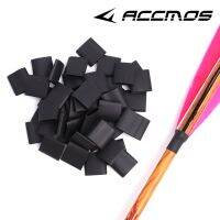 60pcs Heat Shrink Tube Real Feather Archery DIY Wood Bamboo Tube Carbon Arrow Protective SleeveHeat Shrinkable