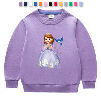 Sofia Baju Anak แรก13สี/1-10ปีสเวตเตอร์ลายการ์ตูนสำหรับเด็กผู้ชายเสื้อกันหนาวพิมพ์ลายเสื้อแขนยาวคอกลมแขนยาวเด็กผู้หญิงเสื้อคอตตอนฤดูใบไม้ผลิและใบไม้ร่วง0000น่ารัก