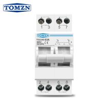 TOMZN 2P 63A MTS สวิตช์แยกโอนพลังงานคู่วงจรเบรกเกอร์และชิ้นส่วน