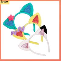 BRAIN สัตว์สัตว์ต่างๆ ที่คาดผมกำมะหยี่ ปาร์ตี้งานปาร์ตี้ น่ารักน่ารักๆ ที่คาดผมคอสเพลย์ อุปกรณ์เสริมผม ชุดพรอม ที่คาดผมหูแมว สาวๆ