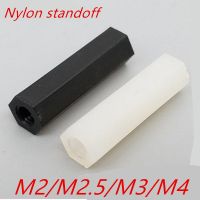 1000 Pcs M2 M2.5 M3 500 Pcs M4 Putih atau Hitam Hex Nylon Standoff Spacer Kolom Kepala Datar Double Pass nylon Plastik Jarak Sekrup