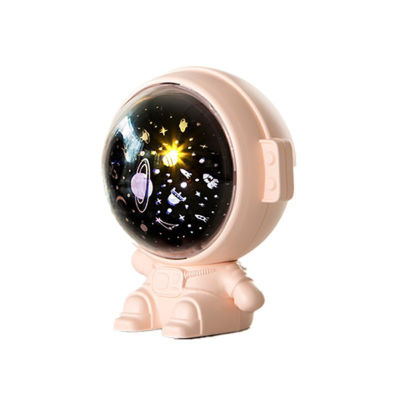 มนุษย์อวกาศไฟ Led การหมุน360องศาเครื่องฉายรูปดาวชาร์จด้วย Usb โคมไฟเครื่องฉายเพลงไฟกลางคืนเป็นของขวัญสำหรับเด็ก