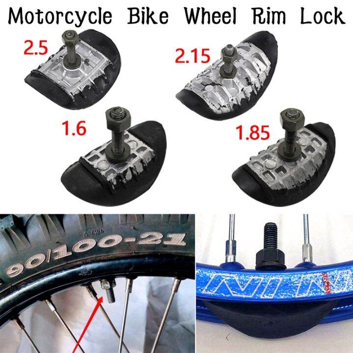 Rim Lock Motorcycle Bike Wheel Tyre Inner Tube Safe Bolt