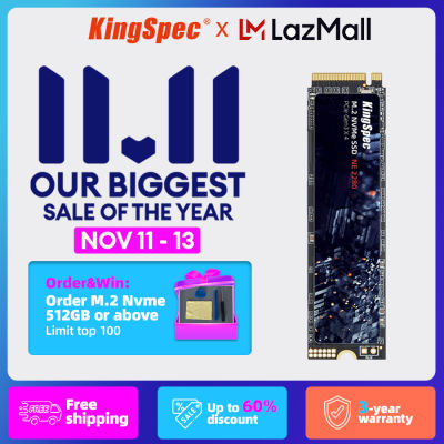 KingSpec M.2 NVMe 2280 128GB 256Gb 512Gb 1TB โซลิดสเตทไดรฟ์ SSD ภายใน M.2สำหรับแล็ปท็อปและพีซี