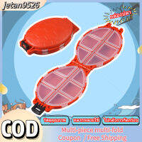 jetan9526【Ready Stock】 ?Fish box?กล่องเก็บตกปลารูปเต่า2ชิ้น Multicolor 12ช่องอุปกรณ์ตกปลาอุปกรณ์เสริมออแกไนเซอร์