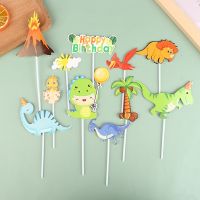 【CW】✑  1Set Birthday Baking Decoration Jungle Raor Happy Boys Supplies