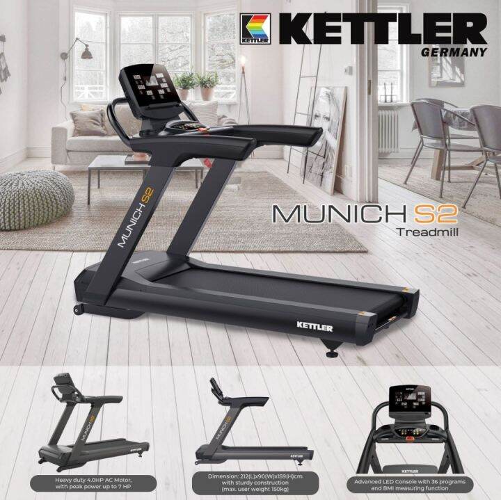 KETTLER Treadmill MUNICH S2 233000 Lazada Indonesia