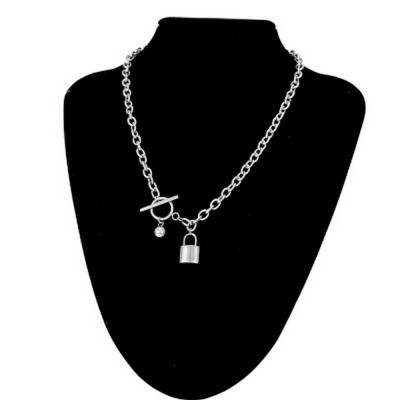 OT Lock Simple Necklace Chain Cool Girl Women New Fashion Accessory