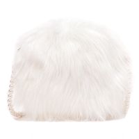 Fluffy Small Round Bag Pearl Chain Cute All-Match Plush Female Bag