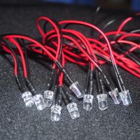 100PCS 3mm 5mm LED 5-12V 20cm Pre-wired White Red Green Blue Yellow UV RGB LED Lamp Decoration Light Emitting Diode Pre-soldered Electrical Circuitry