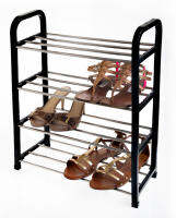 ชั้นวางของ ชั้นวางรองเท้า สแตนเลส 4 ชั้น L42xW20xH68 cm 4 Tier shoe rack ตู้เก็บรองเท้า ชั้นวางหนังสือ ชั้นวางเอกสาร ชั้นวางสินค้า ชั้นวางของ ชั้นวางต้นไม้ ชั้นวางจาน ชั้นวางต้นไม้ ชั้นวางรองเท้าสแตนเลส ที่วางรองเท้า สแตนเลส T0426