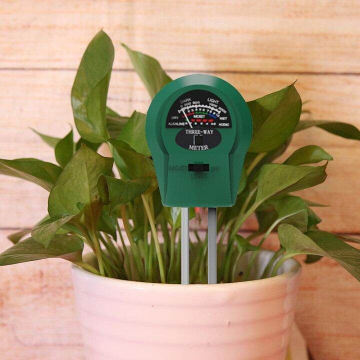 3 In 1 Plants Flowers Soil Ph Testers Meter Multifunctional Garden Lawn ...