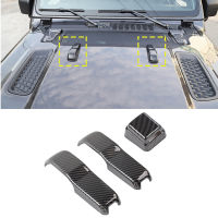 Front Hood Rear Windshield Wiper Nozzle Decoration Cover Trim for Jeep Wrangler JL Gladiator JT 2018- Car Accessories