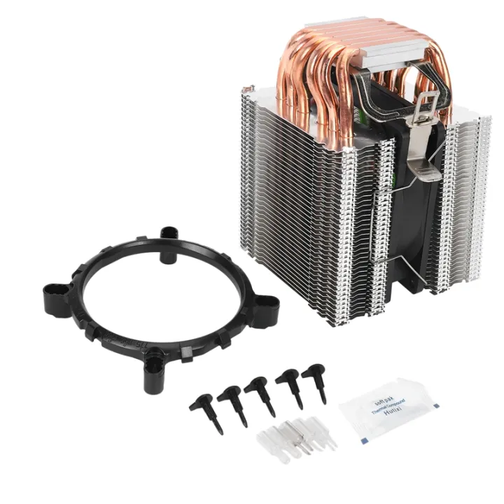 Lanshuo 6 Heat Pipe 3 Wire Without Light Single Fan Cpu Fan Radiator
