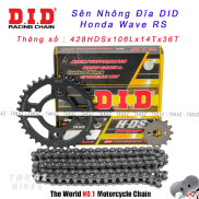 A HCM Wave RS 100 - 110  Sên Nhông Đĩa DID Honda Ware RS - HDS sên 10 ly