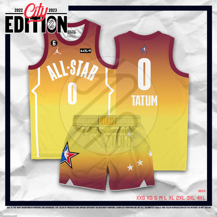 Jayson Tatum #0 Jordan Brand Orange 2023 NBA All-Star Game Swingman Jersey