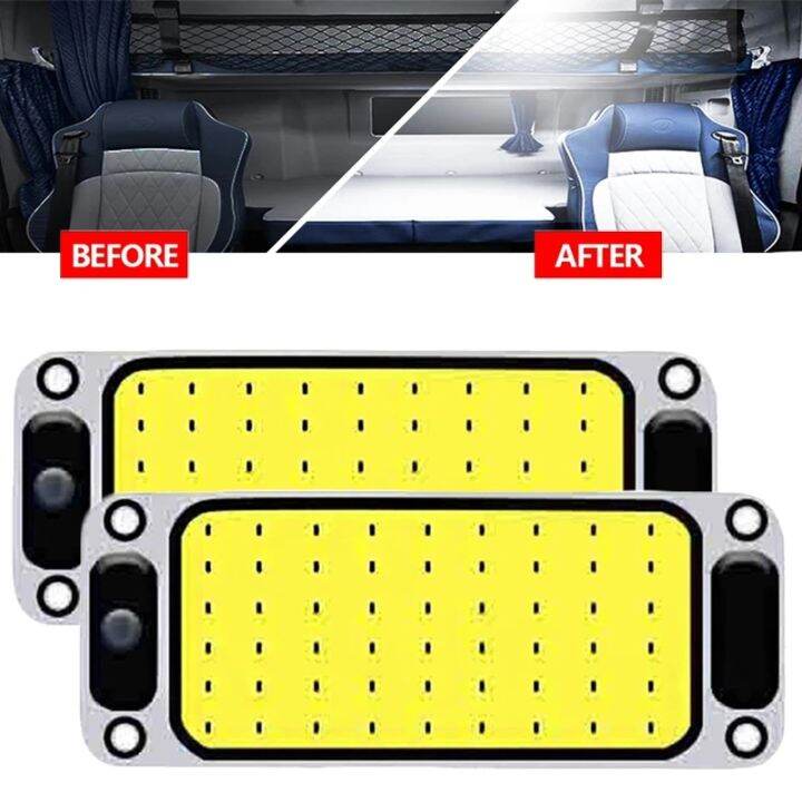 54 LED Car Reading Light COB 12V 24V Auto Cabin Interior Roof Panel