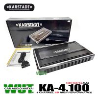 Karstadt เพาเวอร์แอมป์รถยนต์ ขับลำโพงเสียงกลางแหลม 4channel Class AB 100Wx4ch Karstadt รุ่น KA-4.100