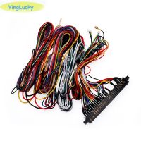 Jamma 28-pin harness with 5 and 6 action button wires for arcade games sanwa joysticks arcade game cabinets / pandora boxes