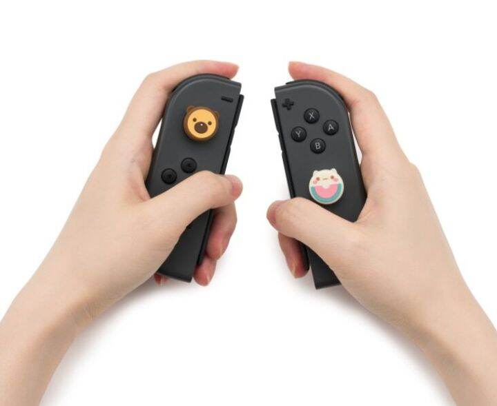 geekshare-ของแท้-ซิลิโคนอนาล็อก-switch-joy-con-กล่อง2คู่