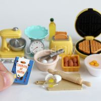 hot！【DT】▲  1/12 Miniature Dollhouse Mixer Baking Food for Barbies BJD Accessories