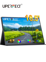 UPERFECT จอภาพแล็ปท็อป18.5 "100 SRGB FHD 1080P หน้าจอ IPS แบบพกพา W ฝาครอบอัจฉริยะ VESA และลำโพง Frameless HDR Gaming Display