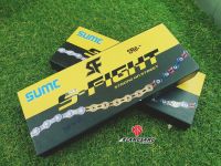 โซ่SUMC S-FIGHT SX11 E 11Sp. เซาะร่อง สีอะโนไดซ์ (สีรุ้ง) ไทเทเนี่ยม (มีกล่อง)