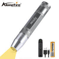 AloneFire HG001สีเหลืองมือถือแบบพกพาไฟฉายLED ProfessionalไฟฉายLEDสำหรับอัญมณีและการเเสดงตัวหยก