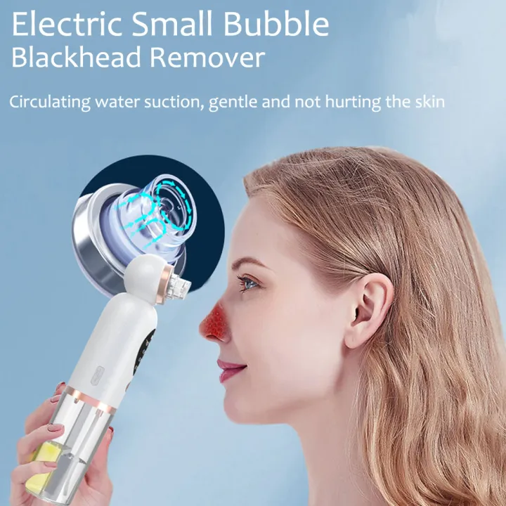 Bubble Blackhead Remover Pore Acne Pimple Removal Vacuum Face Skin Nano