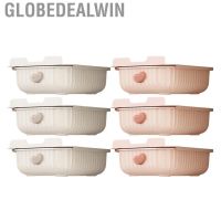 Globedealwin Wardrobe Underwear Box  Plastic Dividers Adjustable 3Pcs Wear Resistant Drawer Type for Bras Dorm ab