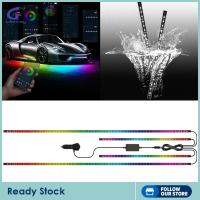 Gazechimp แถบไฟ RGB สำหรับรถยนต์,ไฟข้างใต้รถ,โหมดดนตรีกันน้ำ,สำหรับรถรถบรรทุก SUVs หรี่แสงได้