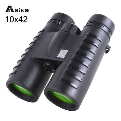 Asika 10X42กล้องส่องทางไกลแบบ HD ทรงพลัง BAK4ทหารกล้องส่องทางไกลประสิทธิภาพสูงสูงกีฬากลางแจ้งล่าสัตว์นกตั้งแคมป์