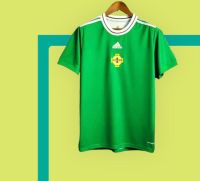 B2 NORTHERN IRELAND HOME GREEN 2223 FOOTBALL SHIRT SOCCER JERSEY