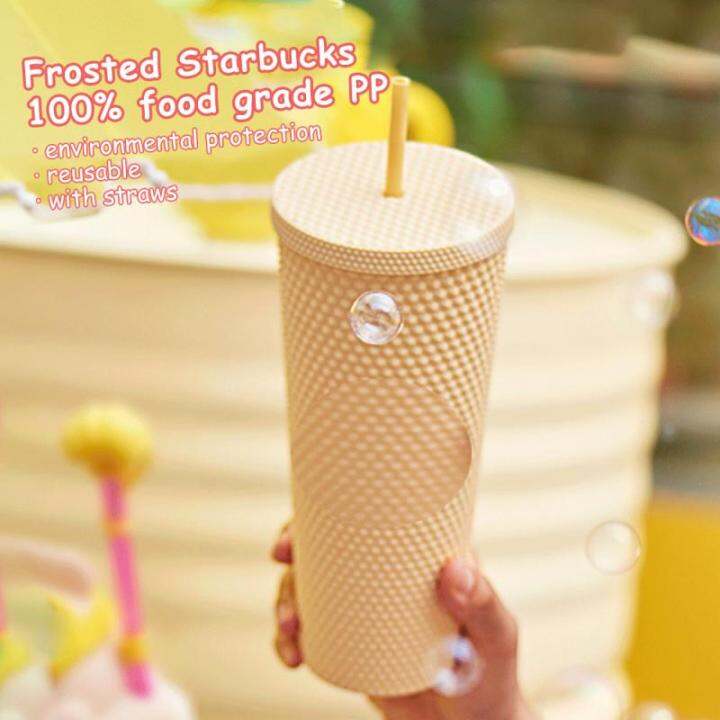 2021710ml-diamond-radiant-goddess-straw-cup-with-logo-with-lid-summer-cold-water-cup-tumbler-with-straw-plastic-durian-coffee-mugs